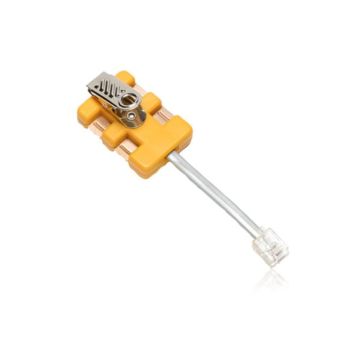 Fluke Networks 10230101 8-wire in-line modular phone adapter with RJ-11 male connector
