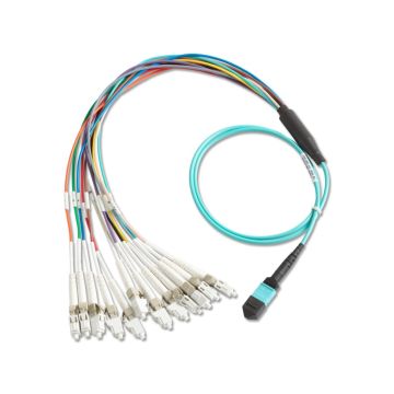 Fluke Networks BKC MPO ULC MPO to LC Fiber Optic Breakout Cable 1 m