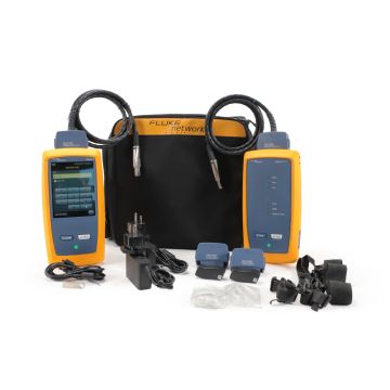 Fluke Networks Versiv 2 DSX-5000 cable certification kit with carry case adapters and accessories