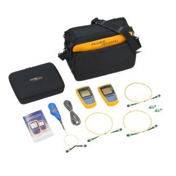 Fluke Networks MFTK SM1550 MultiFiber Pro 1550 nm Singlemode MPO Fiber Test Kit with Power Meter and Light Source