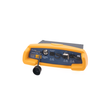 Fluke Networks OFTM-5732 certified pre-owned singlemode OTDR module front view displaying SC/UPC connectors and color display Front Facing 