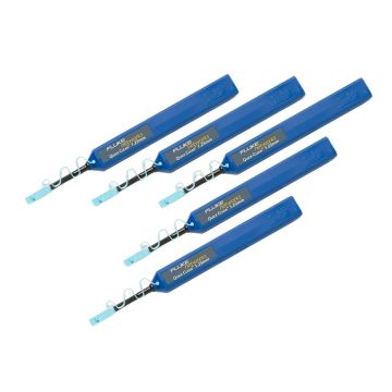 Fluke Networks QuickClean-1.25-5P 1.25 mm Fiber Optic Cleaner for LC and MU Connectors, 5-Pack