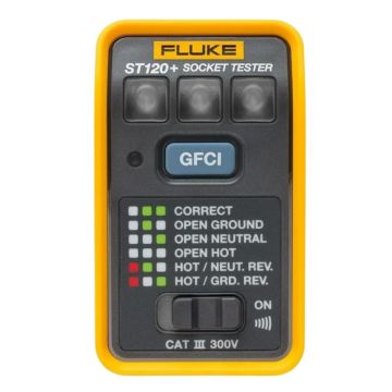 Fluke ST120 Plus GFCI Socket Tester with Beeper Product View