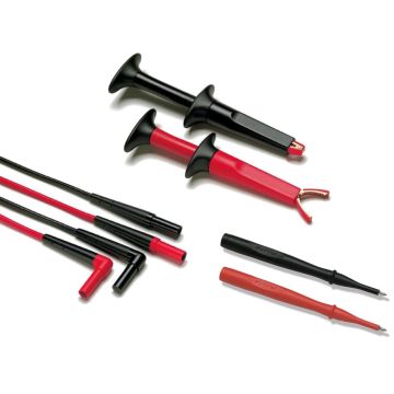 Fluke TL223 1 SureGrip Electrical Test Lead Kit with Alligator Clips Probes and Silicone Leads