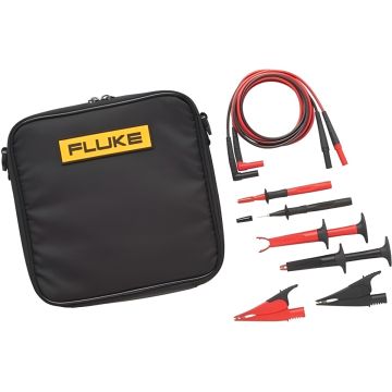 Fluke TLK 220 Industrial Test Lead Kit with Alligator Clips Probes Leads Case