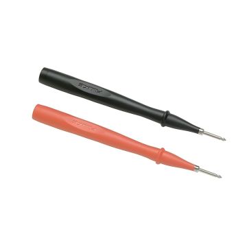 Fluke TP2 Slim-Reach 2 mm test probe set with red and black stainless steel probes Product View
