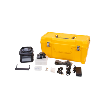 Fujikura 90S+ Core Alignment Fiber Fusion Splicer with CT-50 Cleaver | view of kit | 1674 Splice Count