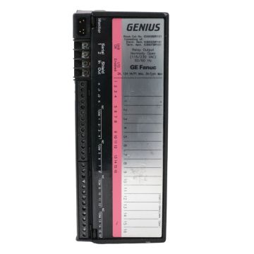 GE Fanuc IC660BBR101 Genius 16-point normally open relay output block assembly product view