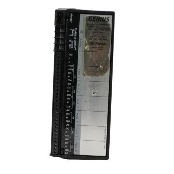 GE Fanuc IC660EBA106K GENIUS I/O Block Expansion Module with labeled terminal connections