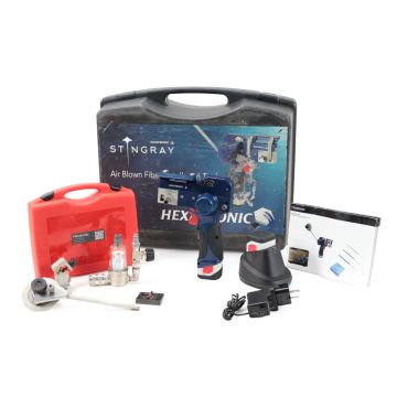 Hexatronic Stingray FOTA-ABF-LTT1792040/7 air blown fiber installation tool kit with cases and accessories