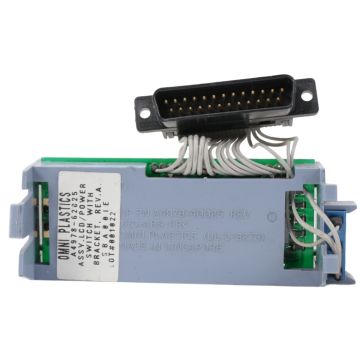 HP A4978-62025 LCD power switch assembly with molded plastic bracket and ribbon cable product view