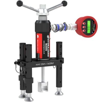 Hydrajaws 200-009 M2000 PRO Imperial Digital Tester Kit with 0-25kN/5620lbf gauge