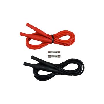 AEMC 2139 74 Fused Test Leads 6.5ft Red Black 1000V CAT IV Safety Leads Product View