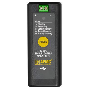 AEMC Simple Logger SL13 Compact DC Voltage Data Logger Product View