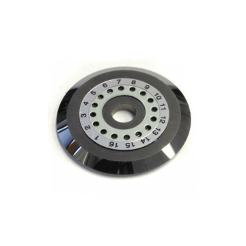 INNO B-80 fiber cleaver replacement blade front view with numbered 16-point index ring