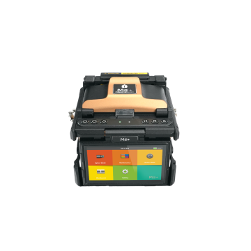 INNO Instrument M9+ core alignment fusion splicer front view with heater cover and control panel

