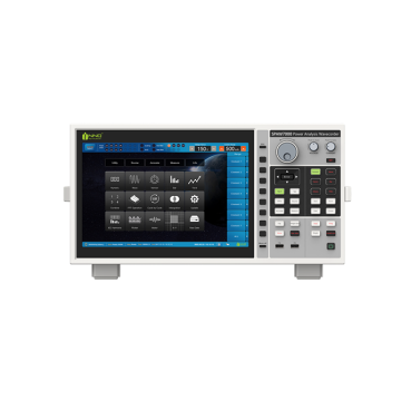 INNO SPAW7000 power analysis wavecorder front view with touchscreen UI, keypad controls, and rotary knob interface