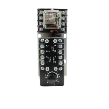 Kanson Electronics 1010-1-J-2 off-delay timer relay with 0.5 to 50.0 sec range and 115V 10A markings