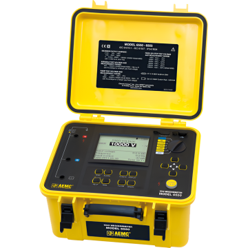 AEMC 6550 Megohmmeter Insulation Tester Portable Product View