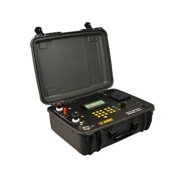 AEMC 6292 Micro Ohmmeter left side view, open case