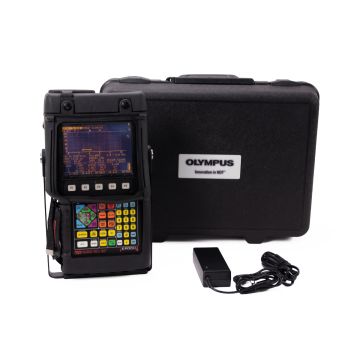 Olympus EPOCH 4 ultrasonic flaw detector with DAC & TVG, certified pre-owned, with case and charger
