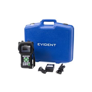 Main Kit Powered Olympus EPOCH LTC ultrasonic flaw detector with DGS/AVG option, certified pre-owned, with carry case and charger
