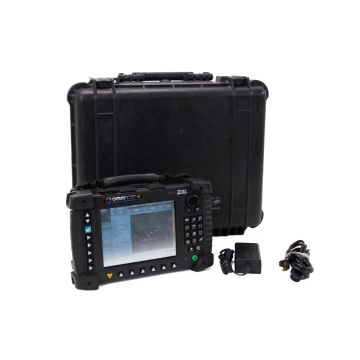 Olympus OmniScan MX 32:128 PA flaw detector PA32128PR with REMCTRL and MGROUP modules with hard case and ac adapter with charger
