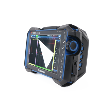 Olympus OmniScan X3 64:128 phased array and TFM flaw detector with 10.6 inch touchscreen and rugged IP65 enclosure.
