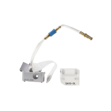 Olympus SA10-0L PMMA wedge block with 0L longitudinal-wave geometry for A10 phased array probes
