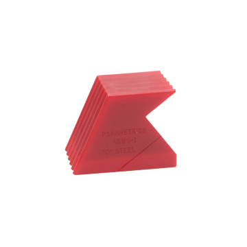 Certified pre-owned Panametrics ABWS-1-70 70 degree shear wave angle beam wedge for 0.50 inch Accupath ultrasonic transducer, steel