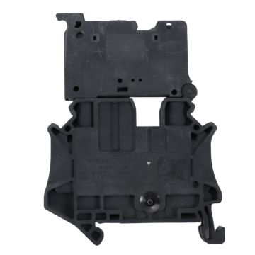 Phoenix Contact UT 6-HESILA 250V fuse modular terminal block for 6.3 x 32 mm fuses mounted on DIN rail front view
