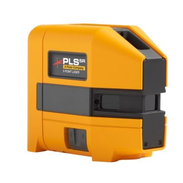 PLS 5R 5-point red laser bare tool for plumb, level, and square layout