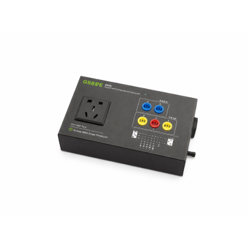 INNO Instrument PTB01 single-phase wiring test adapter box with outlet and color-coded terminals