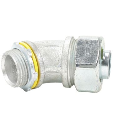 Raco 3543-8 3/4 inch 90 degree insulated liquidtight conduit connector product view