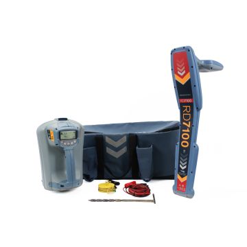 Radiodetection RD7100 DL cable and pipe locator with TX-10 signal transmitter for underground utility tracing