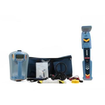 Radiodetection RD7100 DL pipeline locator with Tx-1 signal transmitter full kit and accessories overview