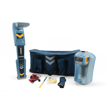 Radiodetection RD8100 PDLG utility locator with Tx-5 transmitter, carry bag, leads, ground stake and accessories kit