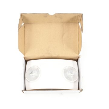 RP Lighting + Fans REL21 LED emergency light dual head white housing