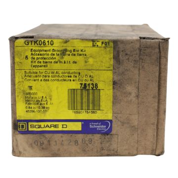 Schneider Electric GTK0610 equipment grounding kit for Square D F-Series heavy-duty safety switches