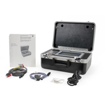 Schneider Electric Square D S33595 Full-Function Test Kit with case, cables, power cord, and manual