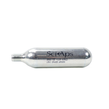 SciAps LIBS argon canister single-unit purge cartridge compatible with Z-200 C+, Z-300, Z-902 Carbon, Z-903, and Z-901 Carbon
