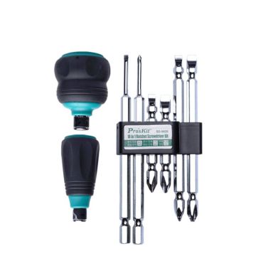 Eclipse Tools Pro'sKit 10-in-1 Ratcheted Screwdriver Kit