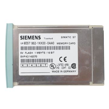 Siemens 6ES7952-1KK00-0AA0 SIMATIC S7-400 1MB Flash EPROM memory card product view