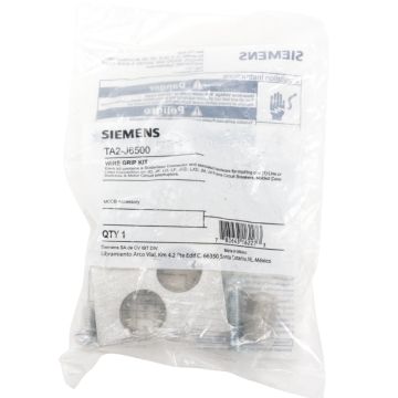 Siemens TA2J6500 aluminum 2-barrel lug for 200A–400A JD and LD frame molded case circuit breakers