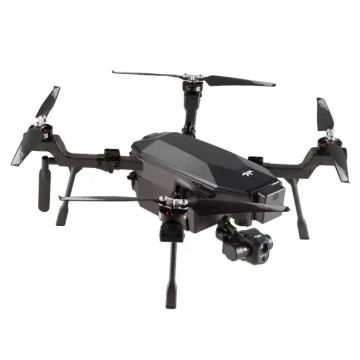 FLIR SIRAS Drone Bundle featuring thermal and visible camera payload with VUE TV128 assembly, equipped with top and bottom batteries for extended flight time and advanced aerial imaging capabilities.
