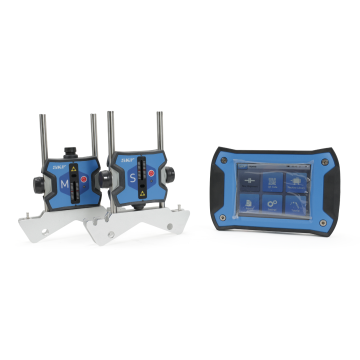 SKF TKSA 41 advanced laser shaft alignment system shown with measuring units and display unit