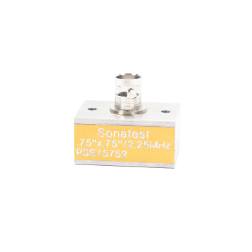 Used Sonatest PSS75752 2.25 MHz 3/4 inch single crystal shear wave angle beam ultrasonic transducer with BNC connector