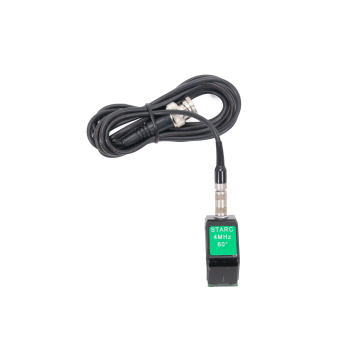 Used Sonatest STARC4-60 4 MHz 60° single crystal shear wave angle beam ultrasonic transducer with 10mm element and LEMO 00 connector Model 