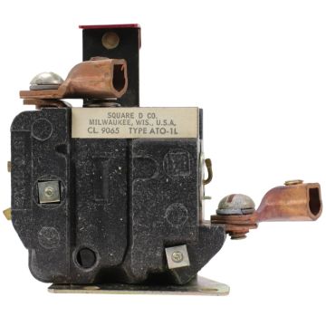 Square D 9065-AT-1L thermal overload relay with manual reset button and copper terminals product view