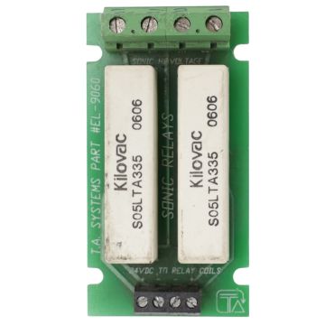 T.A. Systems EL-9060 sonic relay board module for 24VDC industrial control applications product view